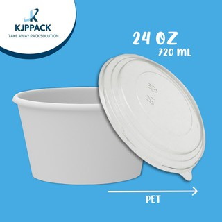 Paperbowl + Tutup 650ml (Roll 100Pcs)